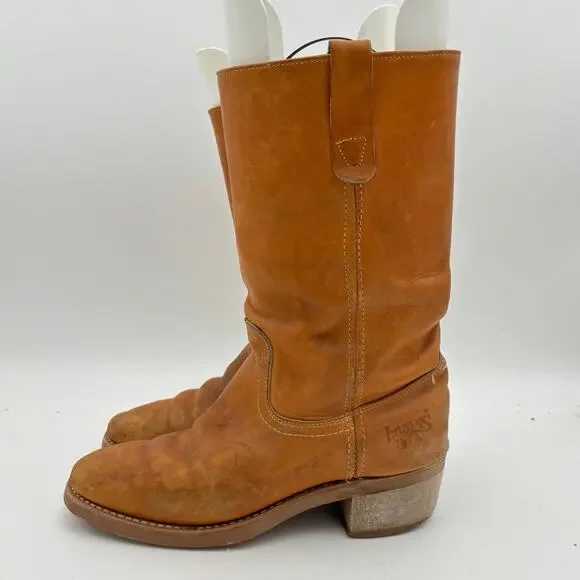 Vintage Landis Campus Ranch Leather Western Boots Men's 10D